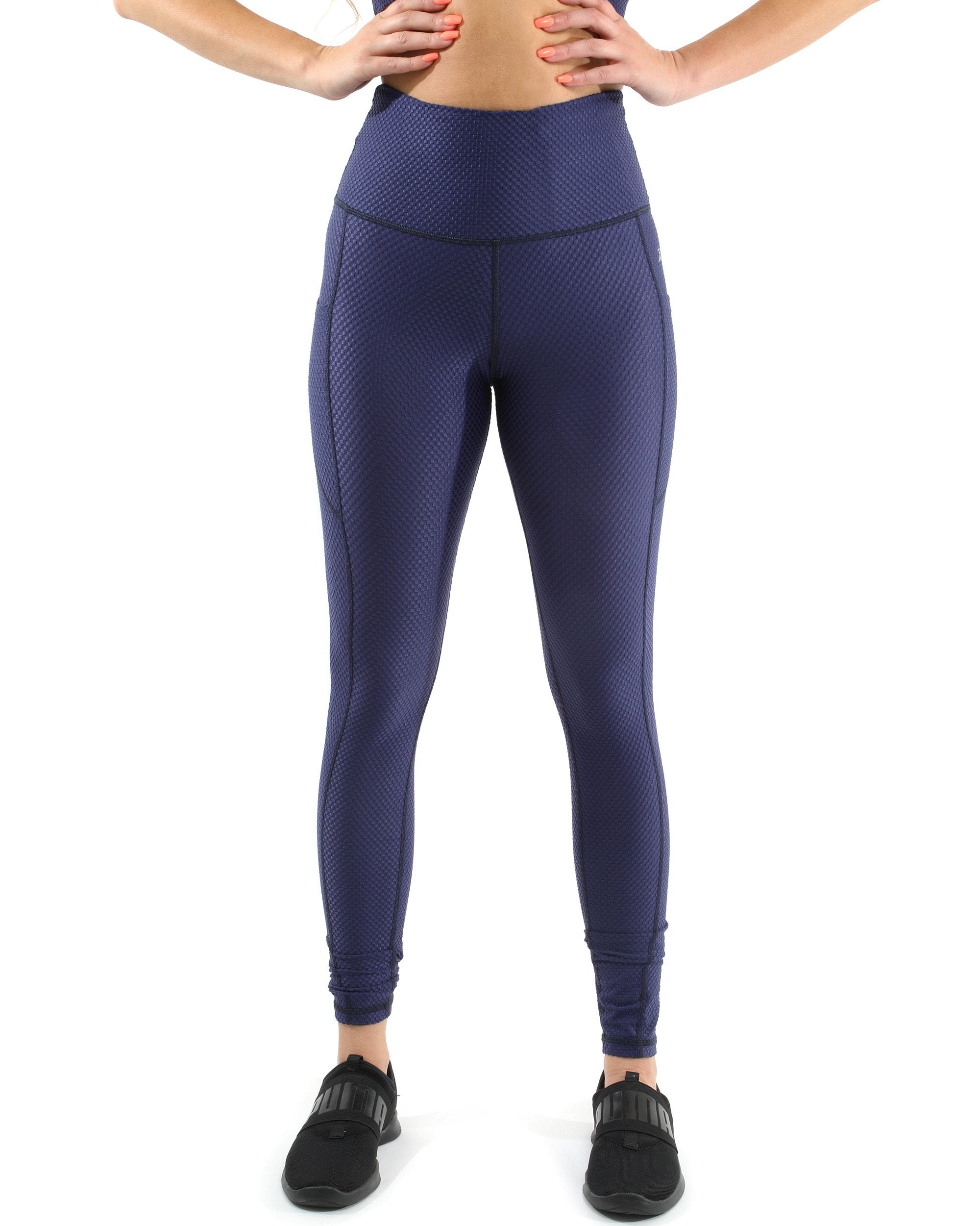 Venice Activewear Set - Leggings & Sports Bra - Navy [MADE IN ITALY]