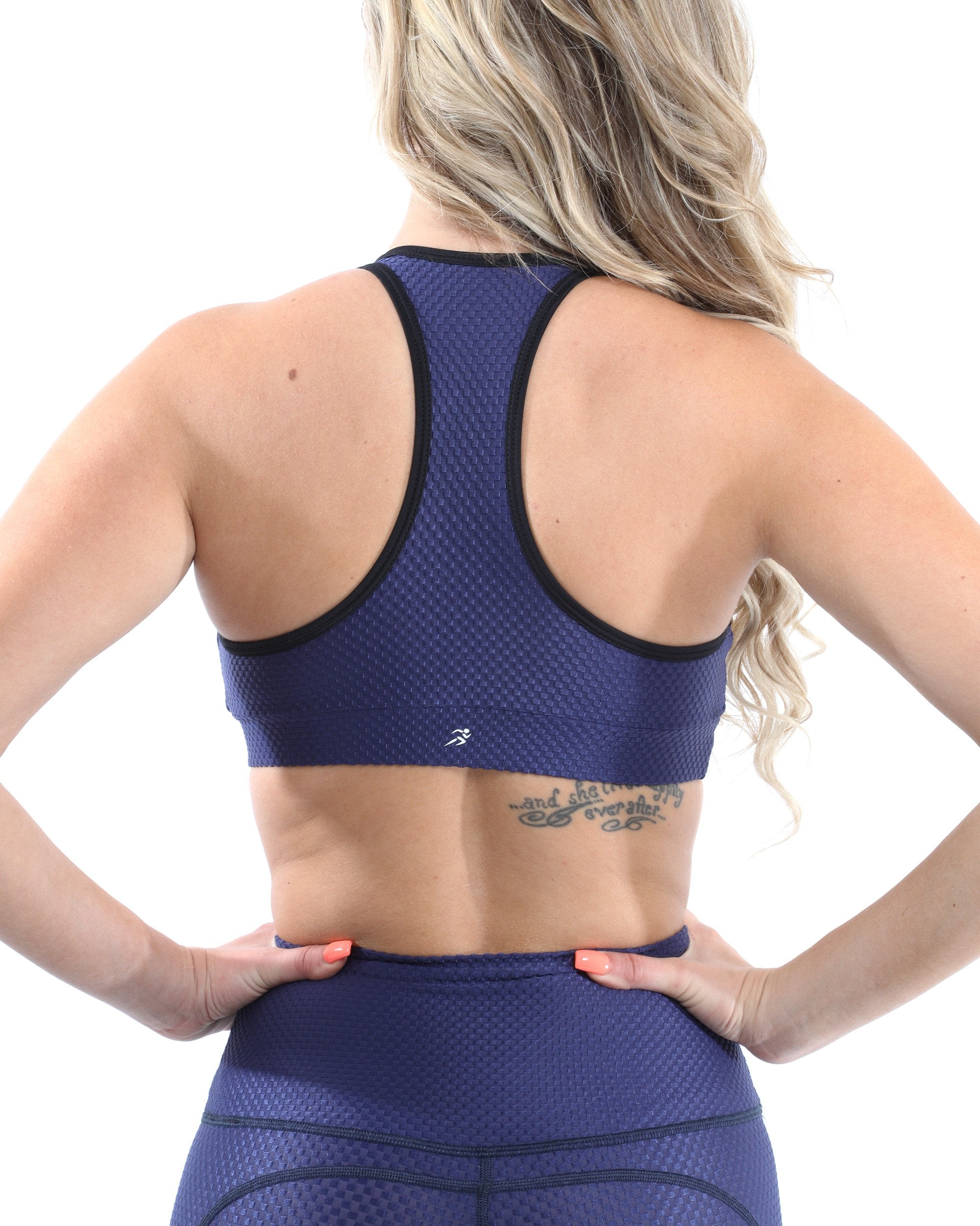 Venice Activewear Set - Leggings & Sports Bra - Navy [MADE IN ITALY]