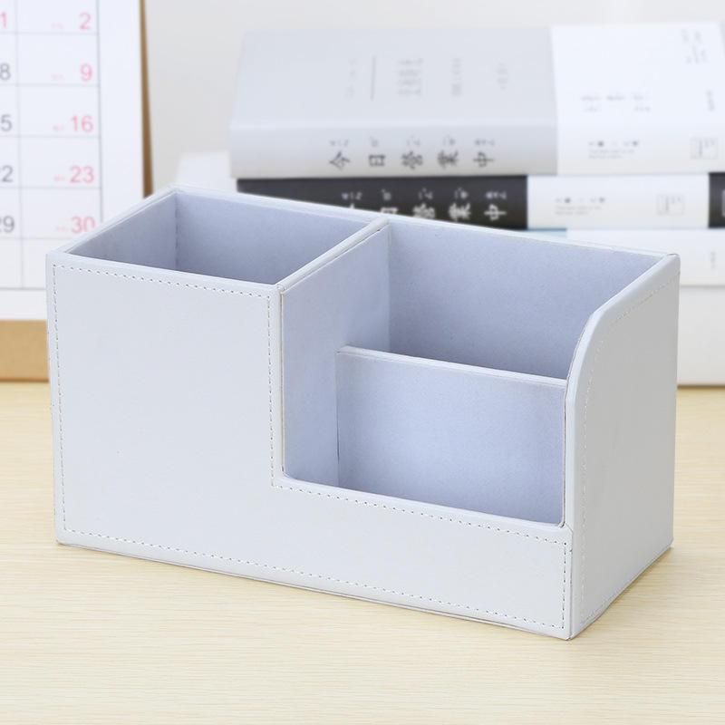 Multi-Functional Leather PU Desk Organizer