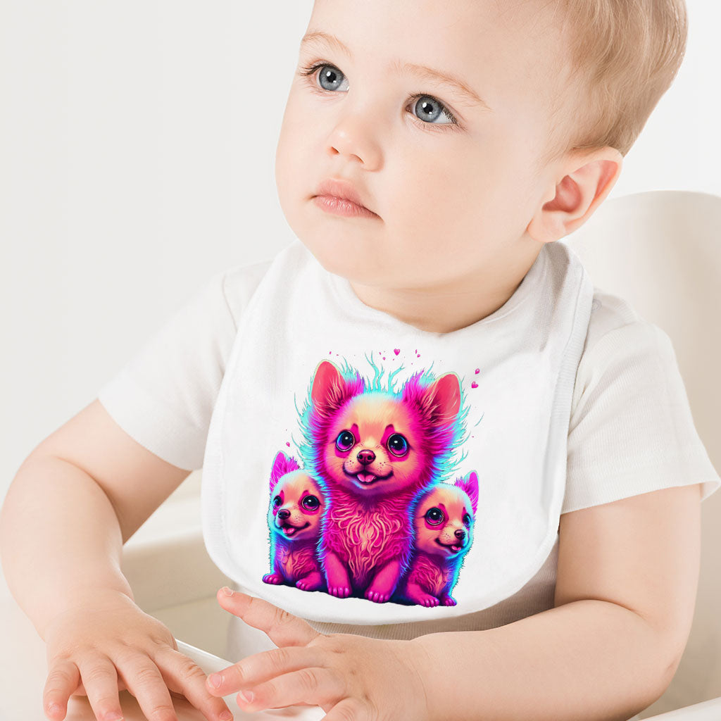 Kawaii Dog Baby Bibs - Cute Baby Feeding Bibs - Best Design Bibs for Eating