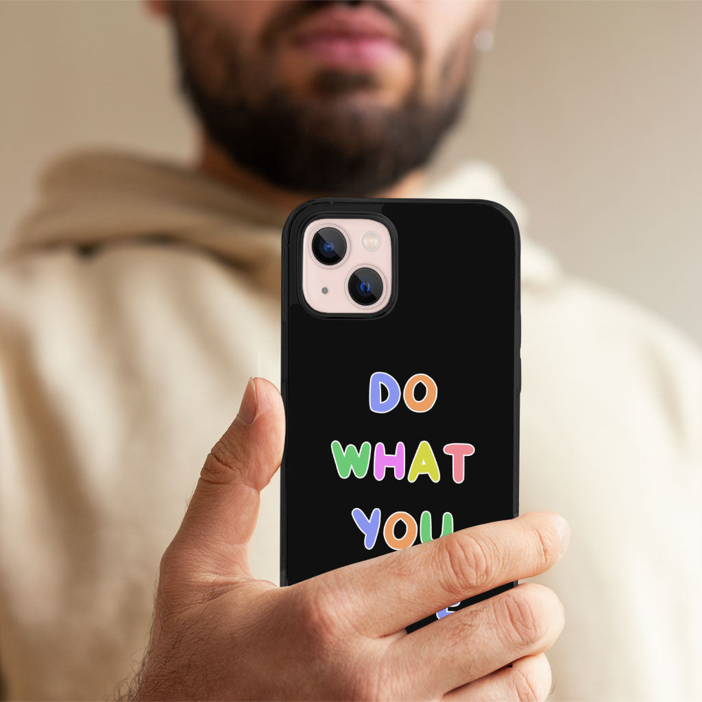 Do What You Love iPhone 13 Mini Case - Colorful Phone Case for iPhone 13 Mini - Graphic iPhone 13 Mini Case