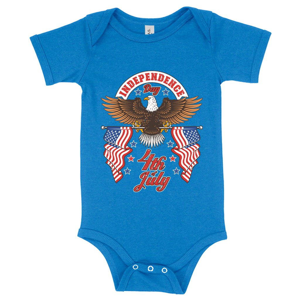 Baby Jersey Independence Day 4th of July Onesie - Independence Day Onesies - Patriotic USA Onesie