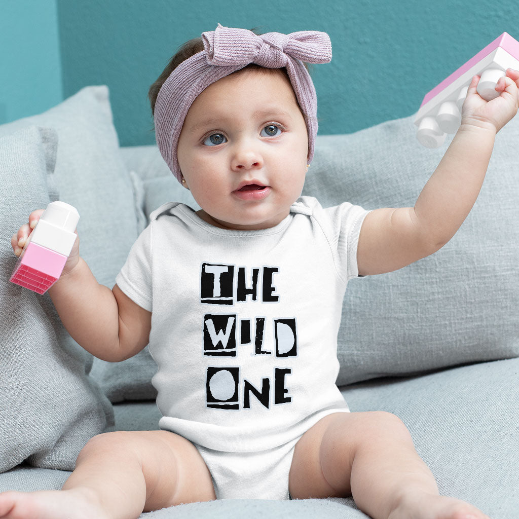 The Wild One Baby Jersey Onesie - Best Design Baby Bodysuit - Trendy Baby One-Piece