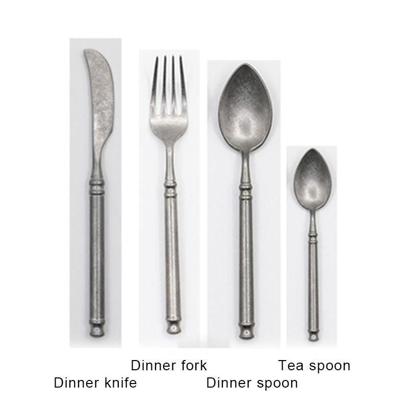 Vintage Elegance Stainless Steel Cutlery Set