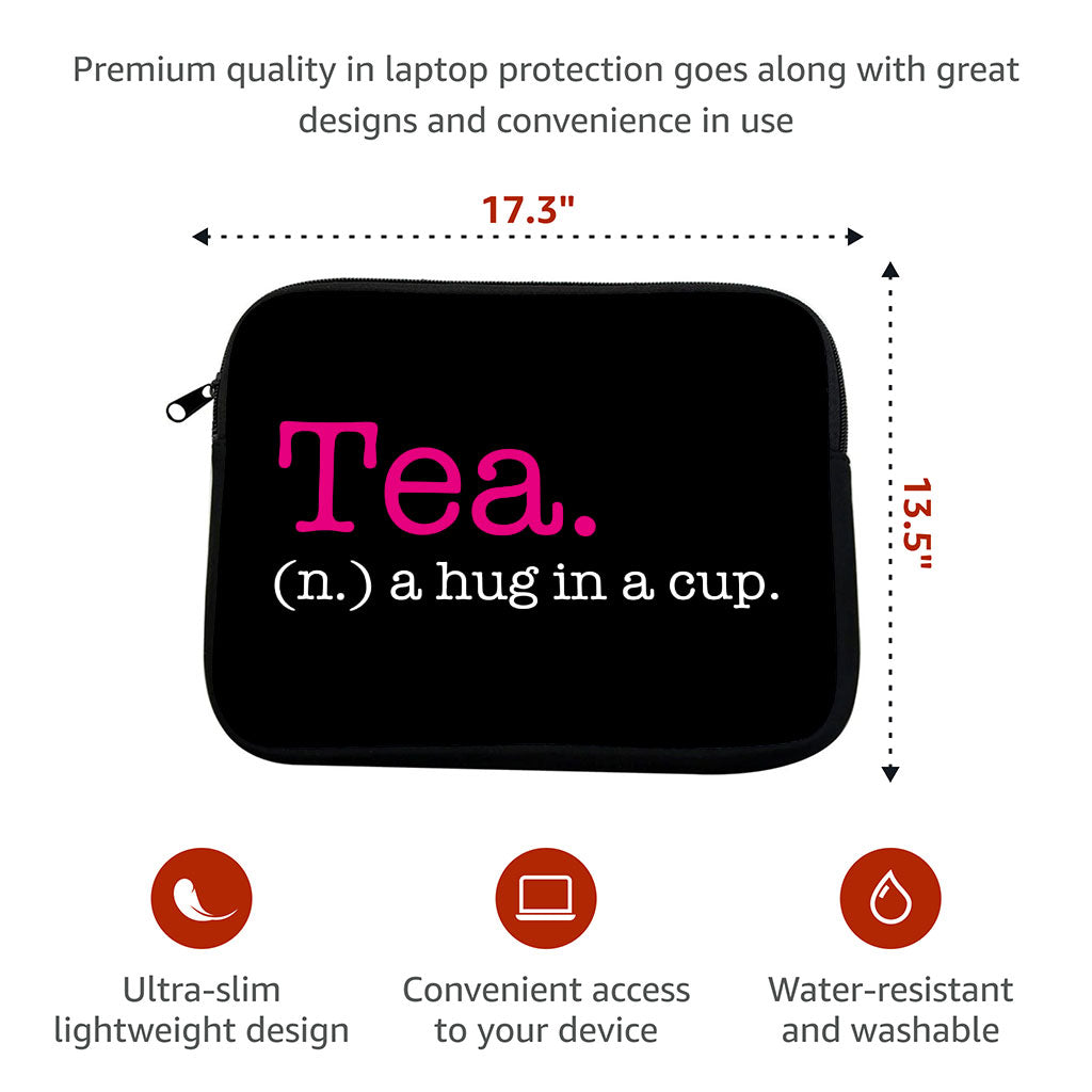 Tea Lover MacBook Pro 14" Two-Sided Sleeve - Funny Design Laptop Sleeve - Best Print MacBook Sleeve