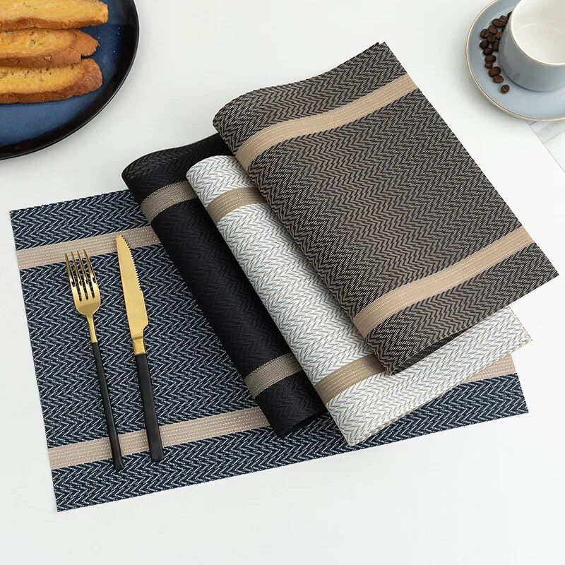 Elegant Polyester Placemats for Dining - Durable, Eco-Friendly Table Mats for Home & Party Decor