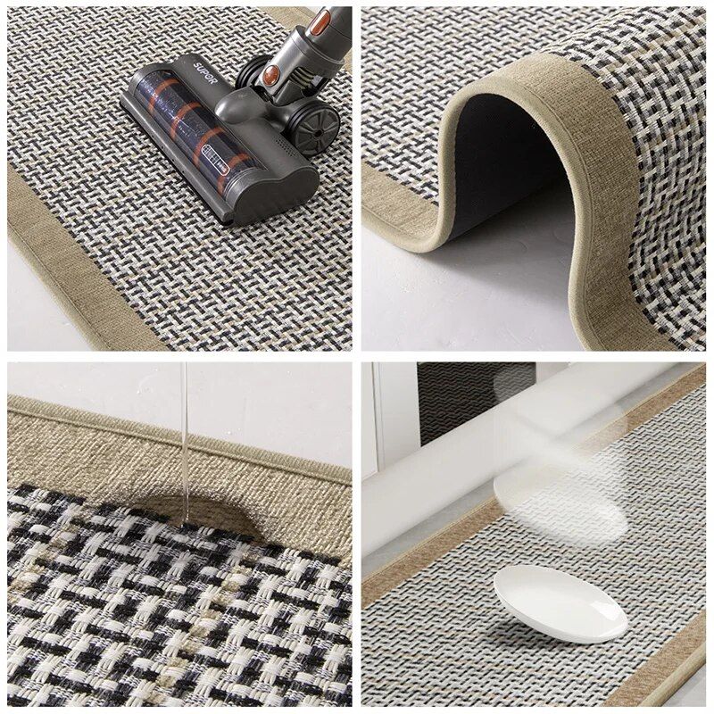 Geometric Non-Slip Kitchen Runner Rug