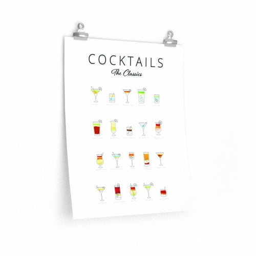 Cocktails Art Poster Decor