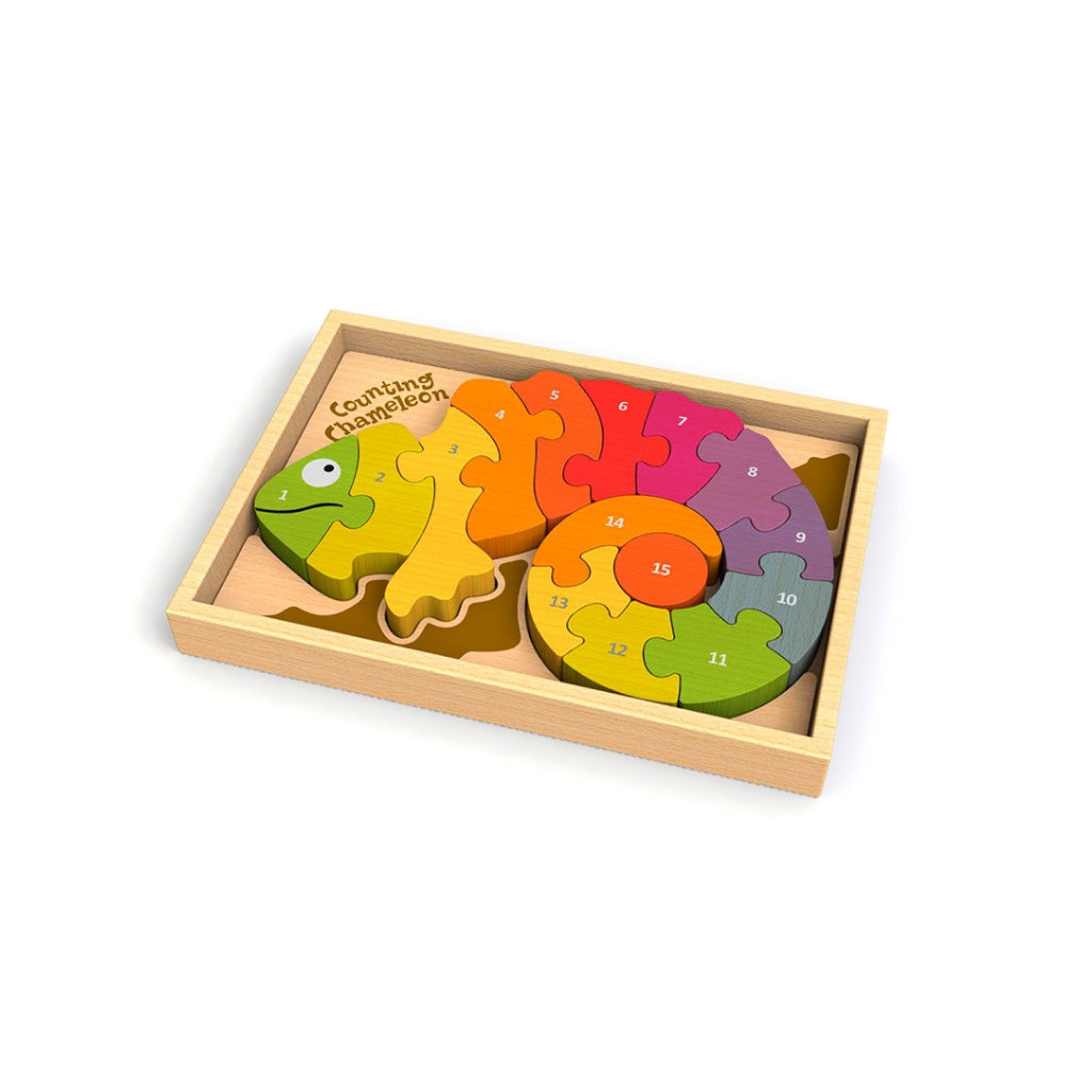 Bilingual Counting Chameleon Puzzle