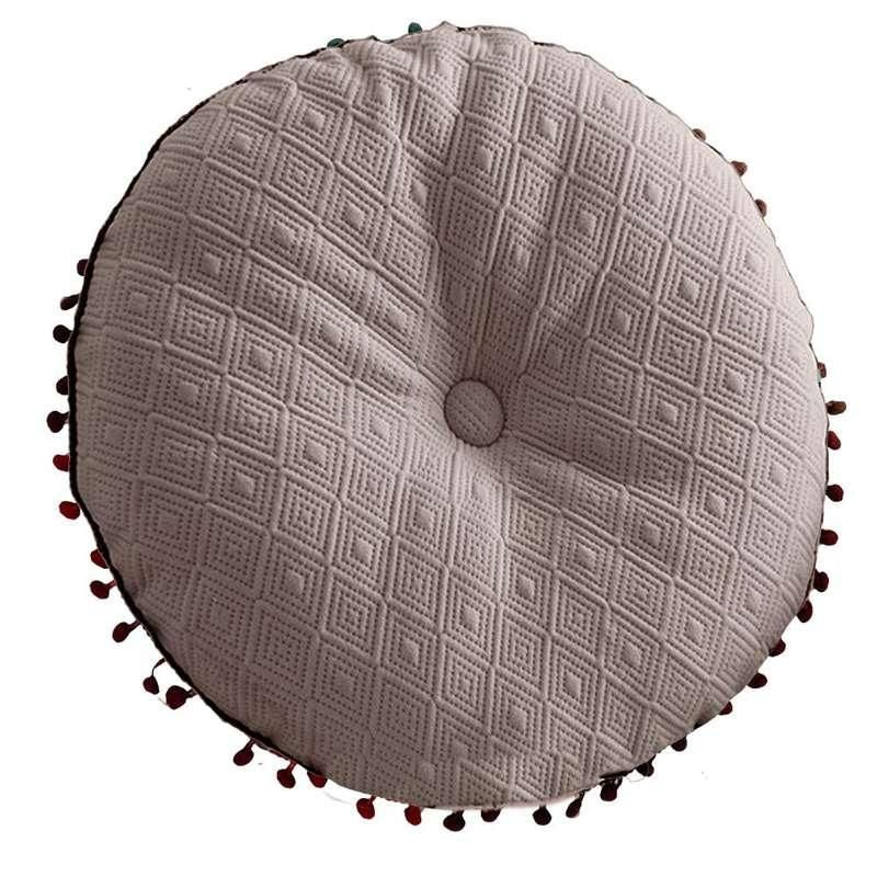 Round Tassel Throw Pillow