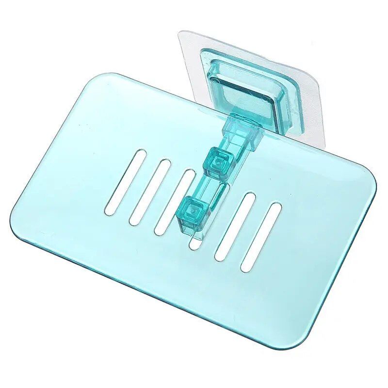 Space-Saving Adhesive Soap & Sponge Holder for Bathroom