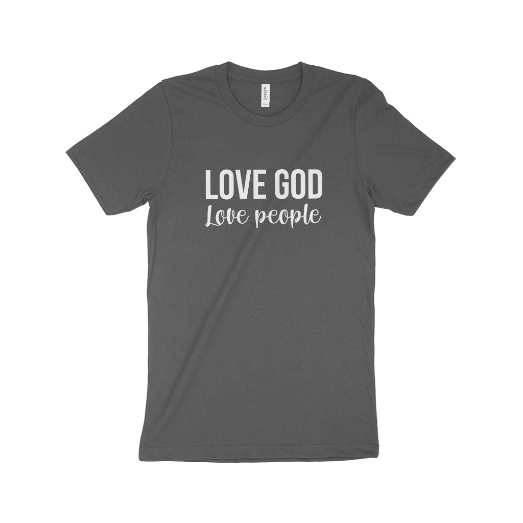 Love God Love People Unisex Jersey T-Shirt Made in USA