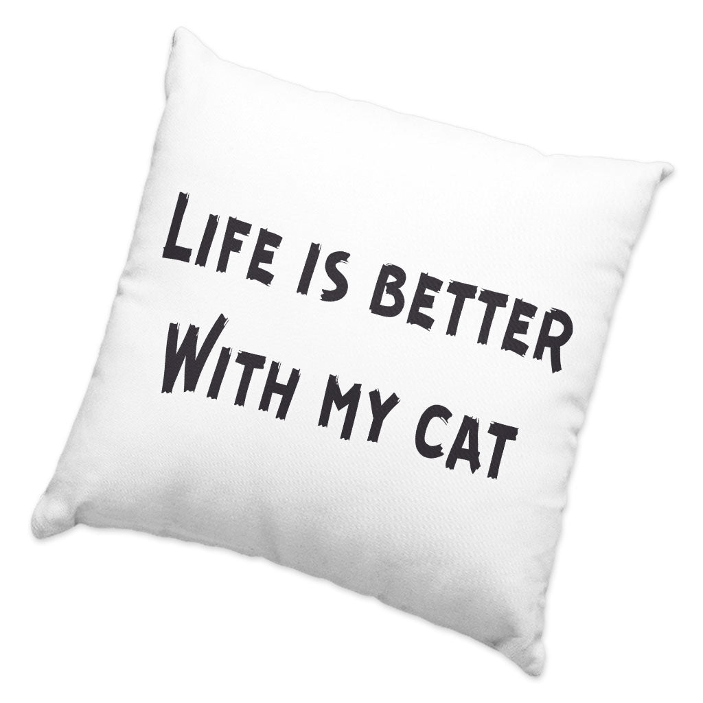 Cat Lover Square Pillow Cases - Cat Themed Pillow Covers - Cool Pillowcases