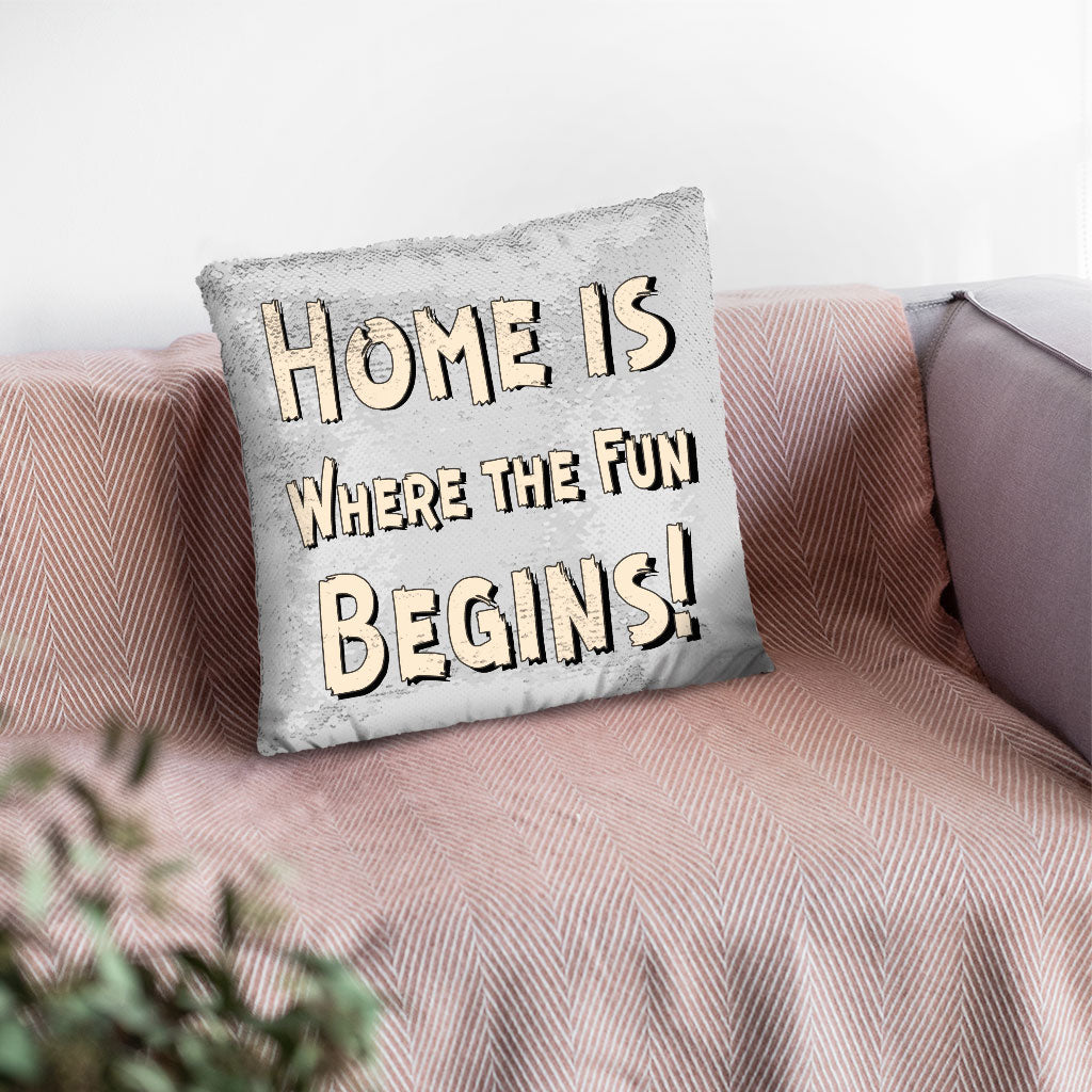 Cool Saying Sequin Pillow Case - Quotes Pillow Case - Graphic Pillowcase