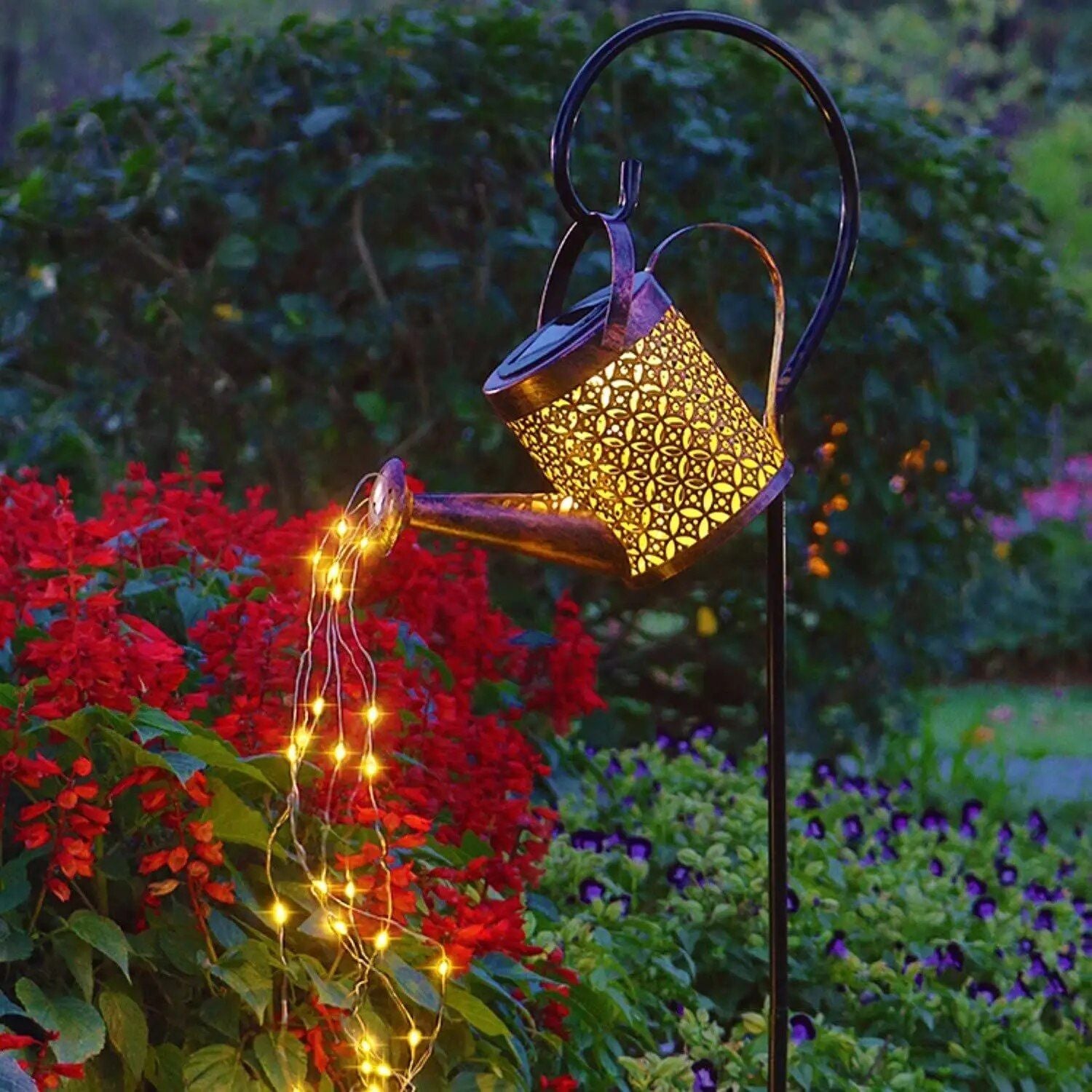 Solar LED Enchanted Watering Can Light