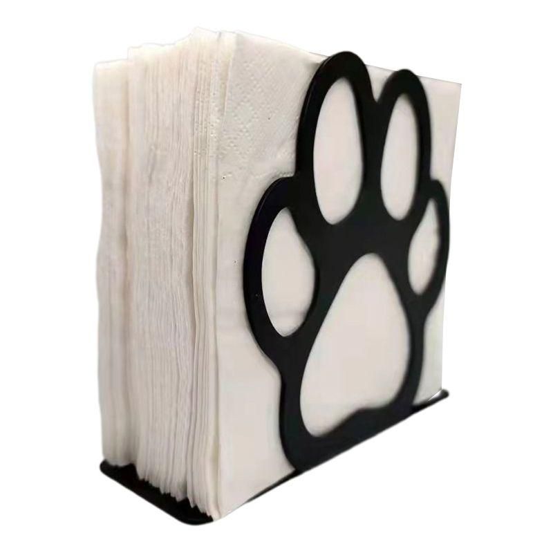 Chic Bearpaw Iron Napkin Holder - Rustproof and Decorative Tissue Dispenser for Home & Office