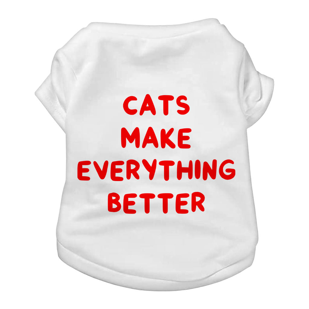 Cool Funny Dog T-Shirt - Funny Cat Quote Dog Shirt - Cute Dog Clothing