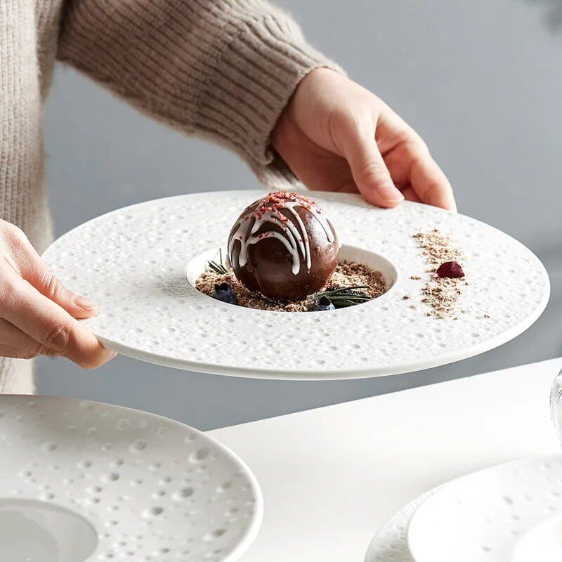 Elegant Nordic Ceramic Deep Plate