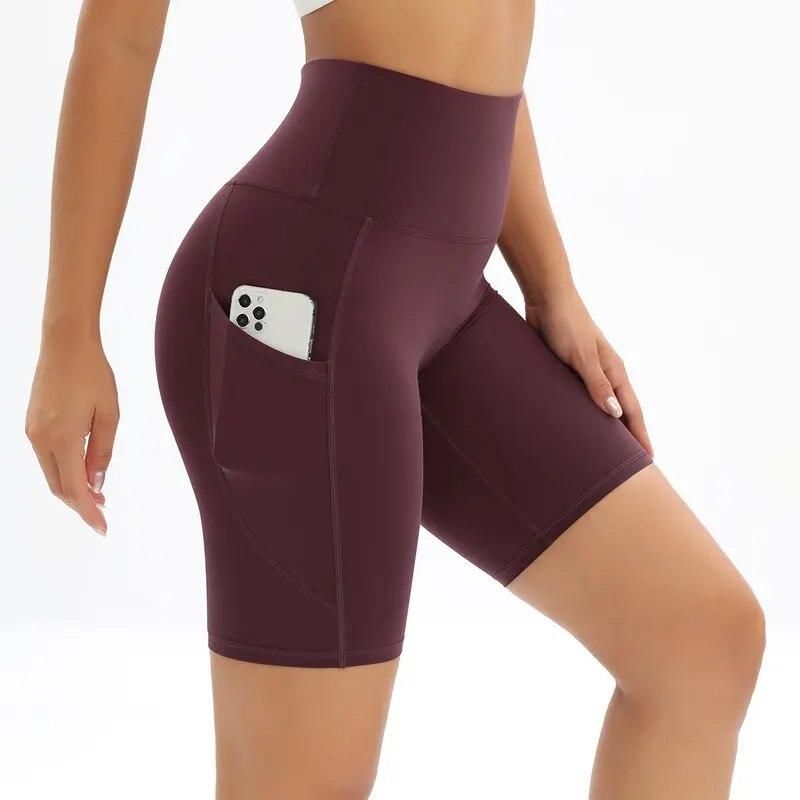 High-Waist Breathable Fitness Shorts for Women