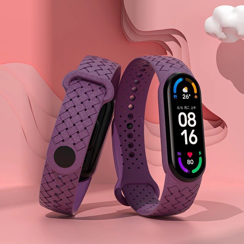 Quick-Fit Silicone Solo Loop Bracelet for Xiaomi Mi Band - Breathable & Sporty