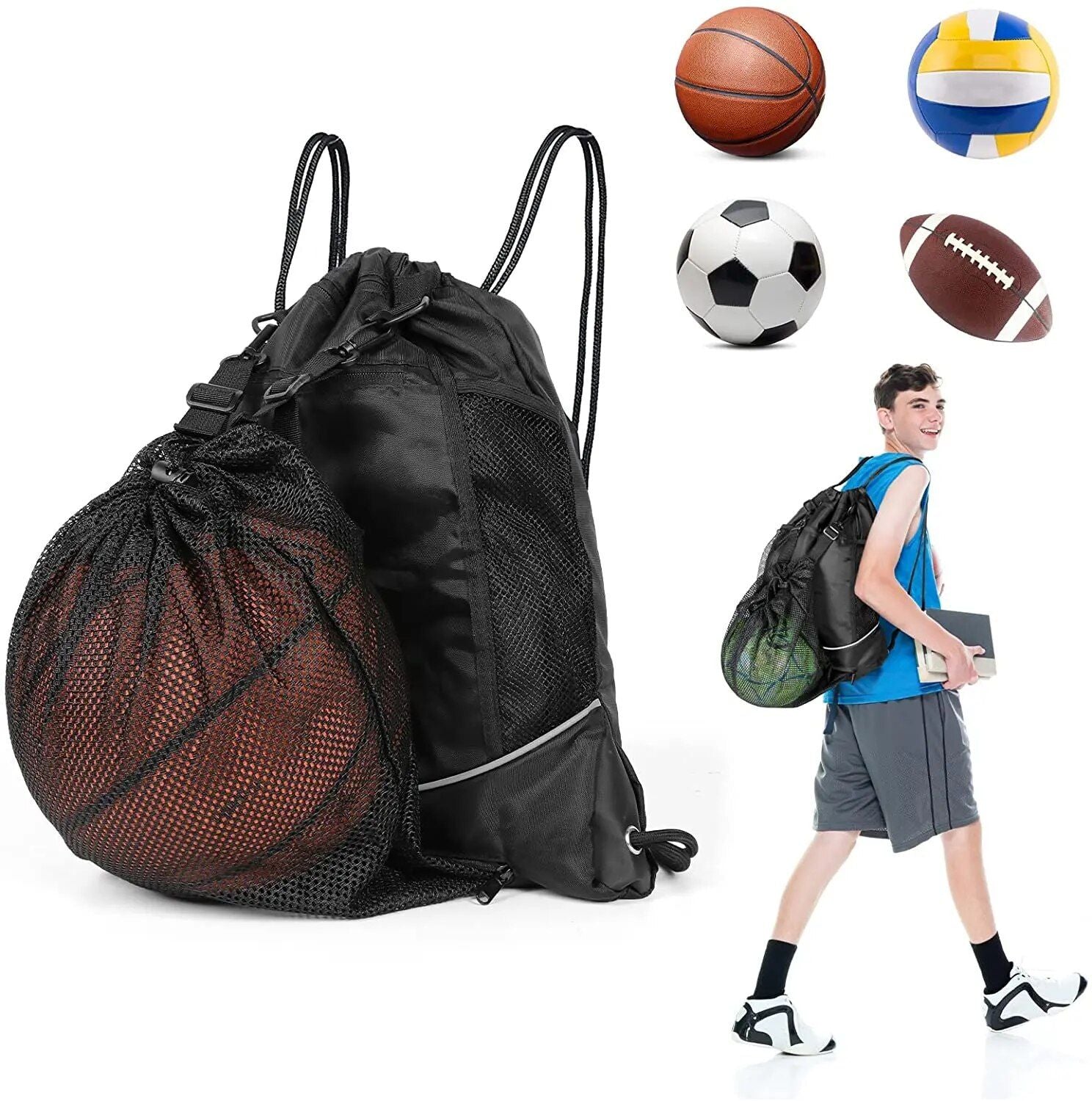 Multi-Sport Mesh Net Backpack