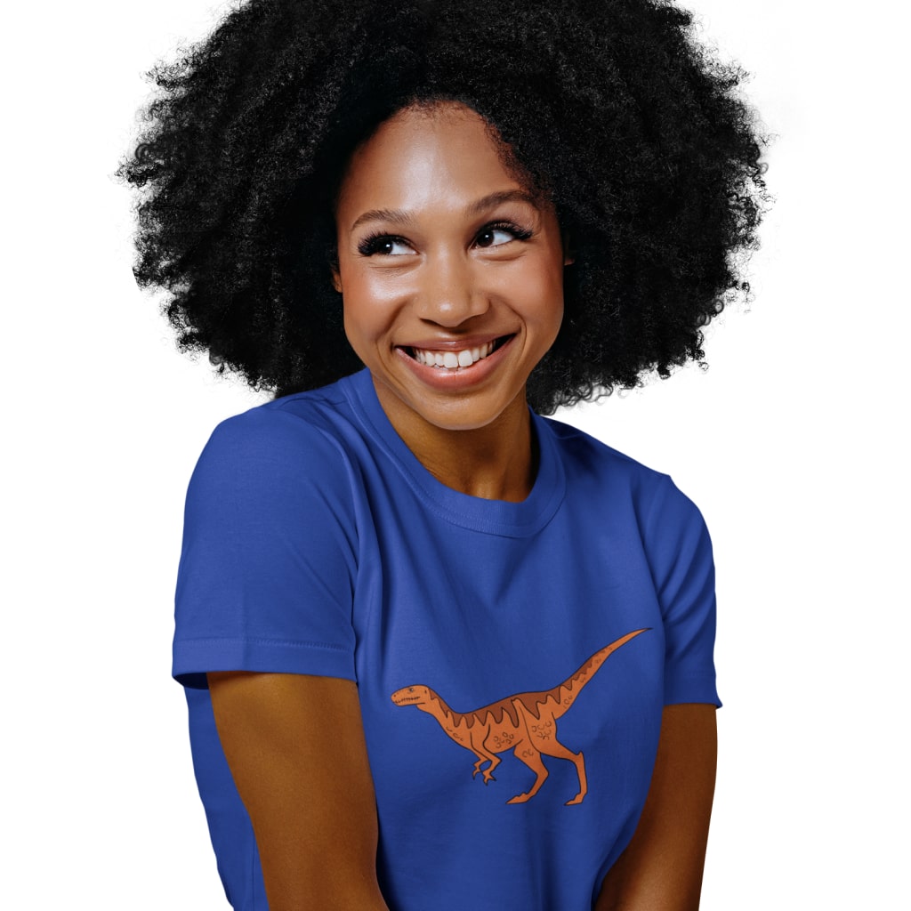 Orange Dinosaur T-Shirt Made in USA