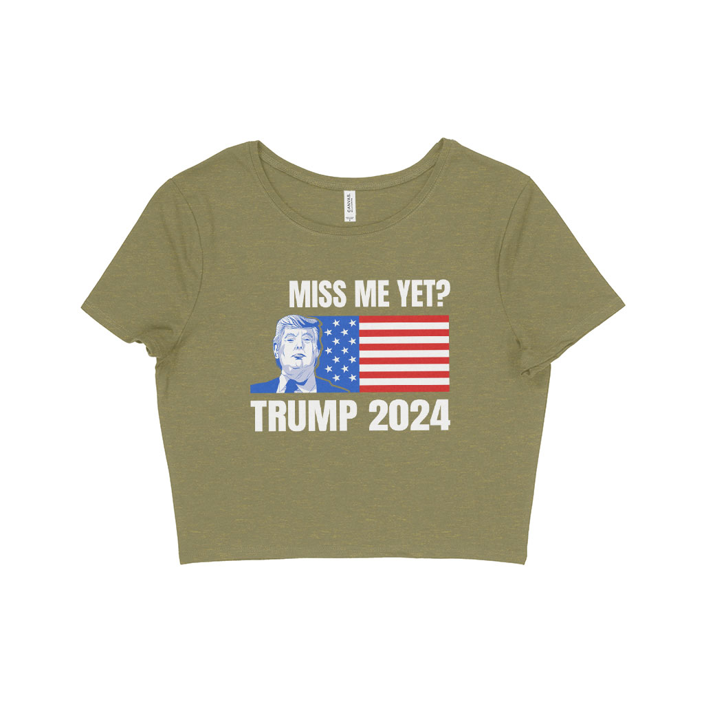 Women's Cropped Donald J Trump T-Shirt - Tee Shirt Trump