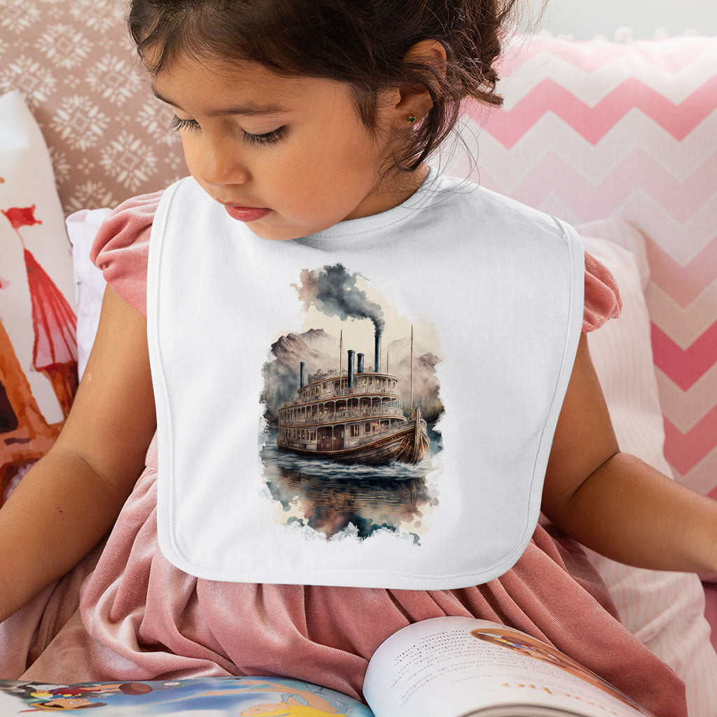 Ship Design Baby Bibs - Cool Baby Feeding Bibs - Printed Bibs for Eating