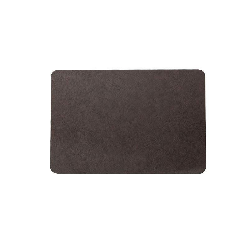 Elegant Heat-Resistant Leather Placemats for Home and Cafe