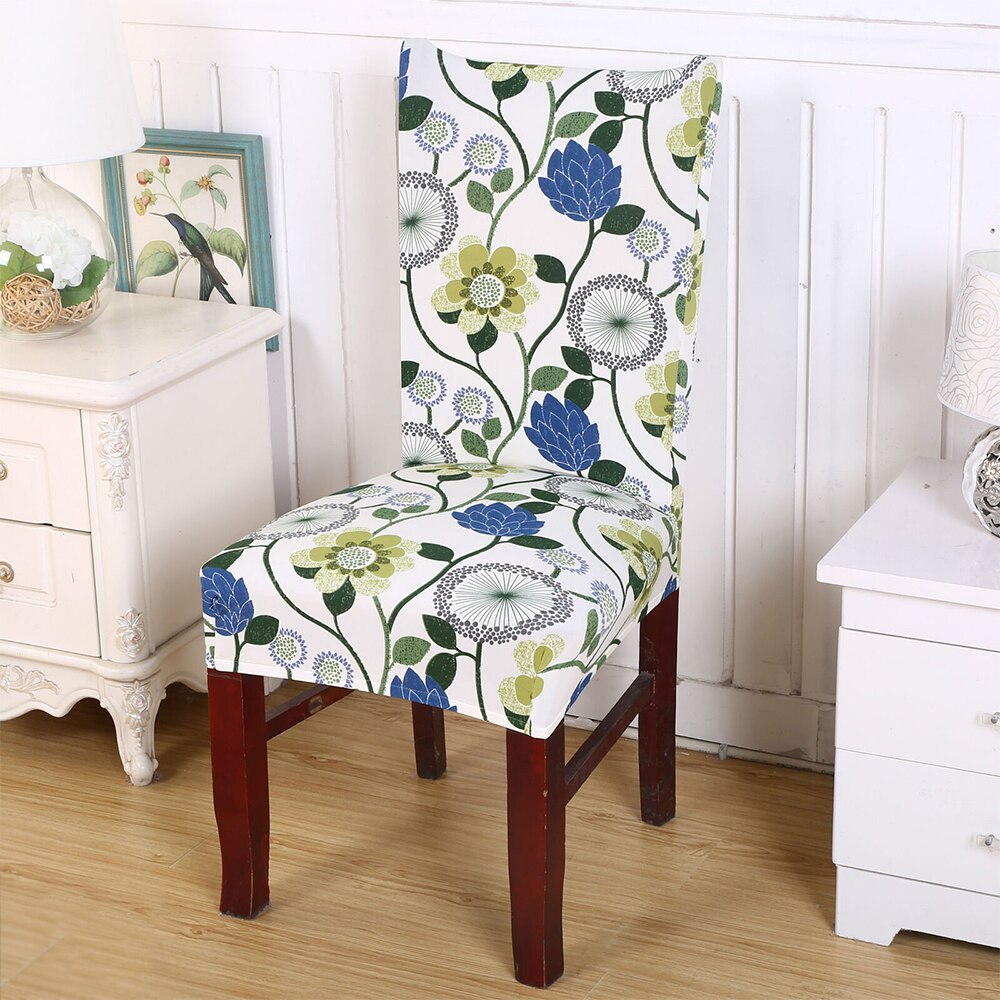 Printing Stretch Chair Cover Big Elastic | Orange Perses