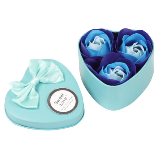 1 Metal Box 3PCS Heart Scented Bath Body Petal | Plum Coco