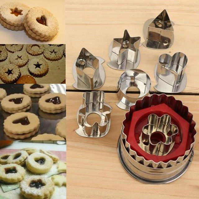 1 Set Mold Cutter Mix Shaped Biscuit Sugar Craft