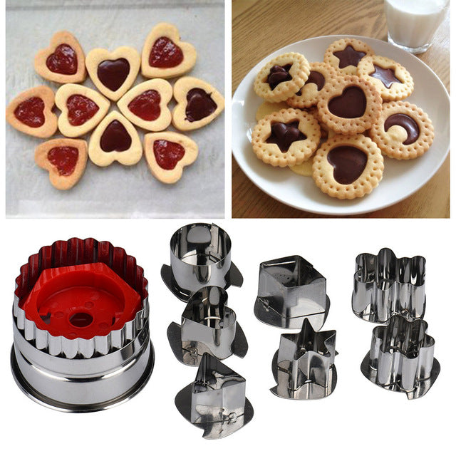 1 Set Mold Cutter Mix Shaped Biscuit Sugar Craft