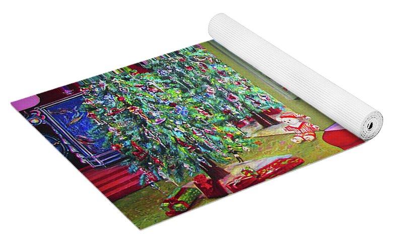 Christmas Painting - Yoga Mat