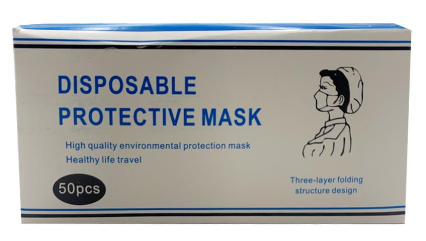 Disposable Protective Mask,  10009B, 50/box