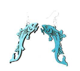 Koi Fish Earrings #1003 | Red Sunflower