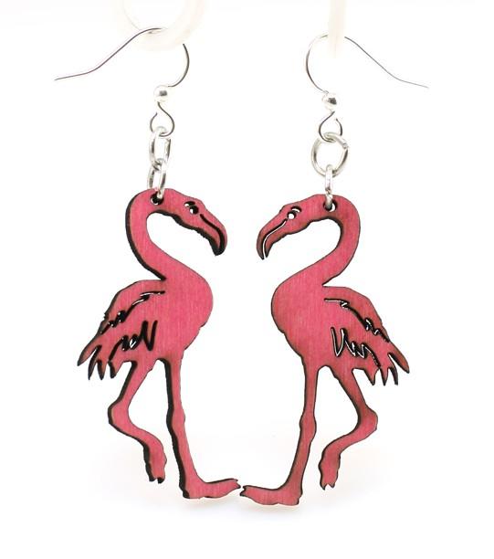 Flamingo Earrings # 1016 | Red Sunflower