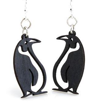 Penguin Earrings #1032 | Red Sunflower