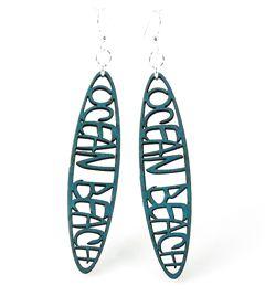 Ocean Beach Earrings # 1040 | Red Sunflower