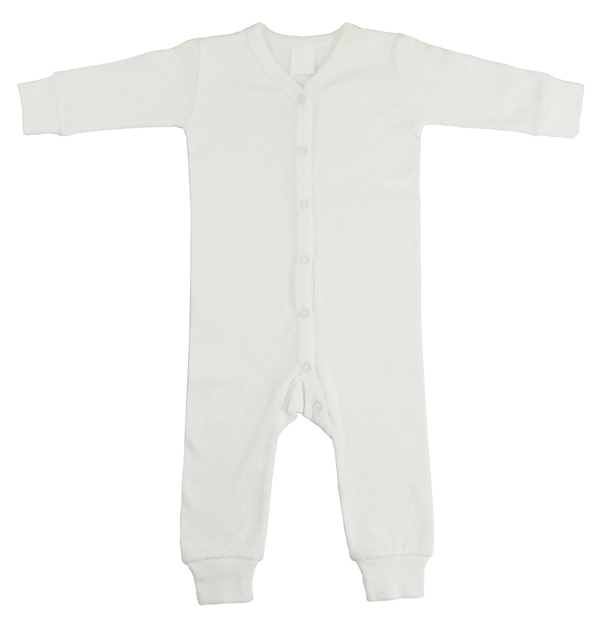 Interlock White Union Suit Long Johns | Emerald Clover