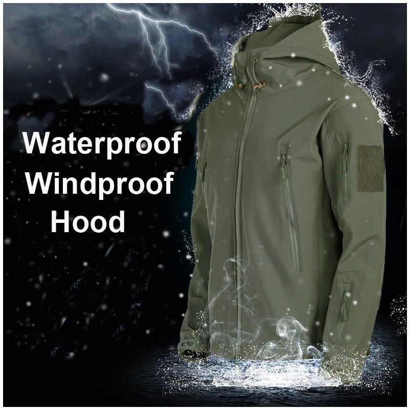 Thermal Tactical Outdoor Jacket Set: Windproof, Waterproof & Quick-Dry