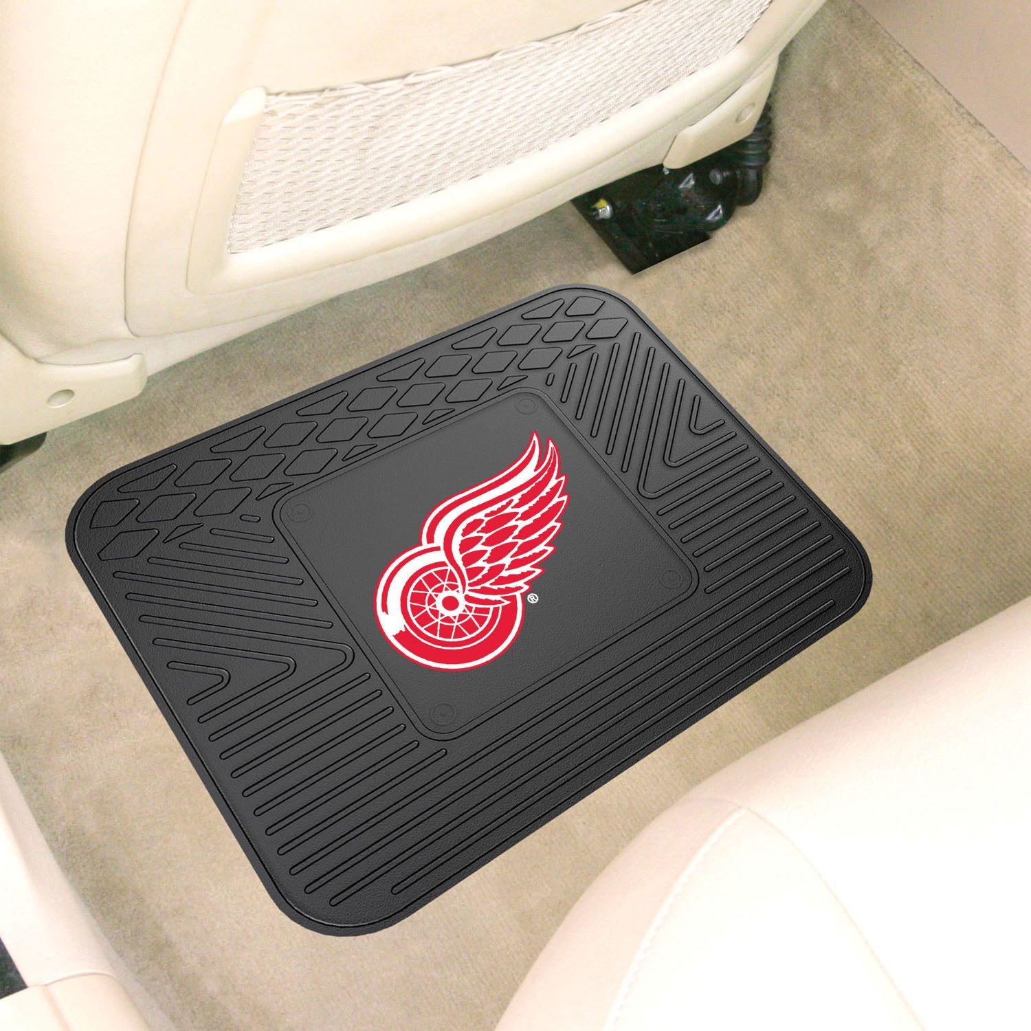 Fanmats NHL Non Skid Backseat Durable Rubber Utility Floor Mat For Car