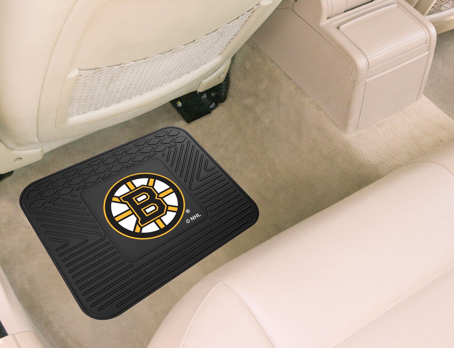 Fanmats NHL Non Skid Backseat Durable Rubber Utility Floor Mat For Car