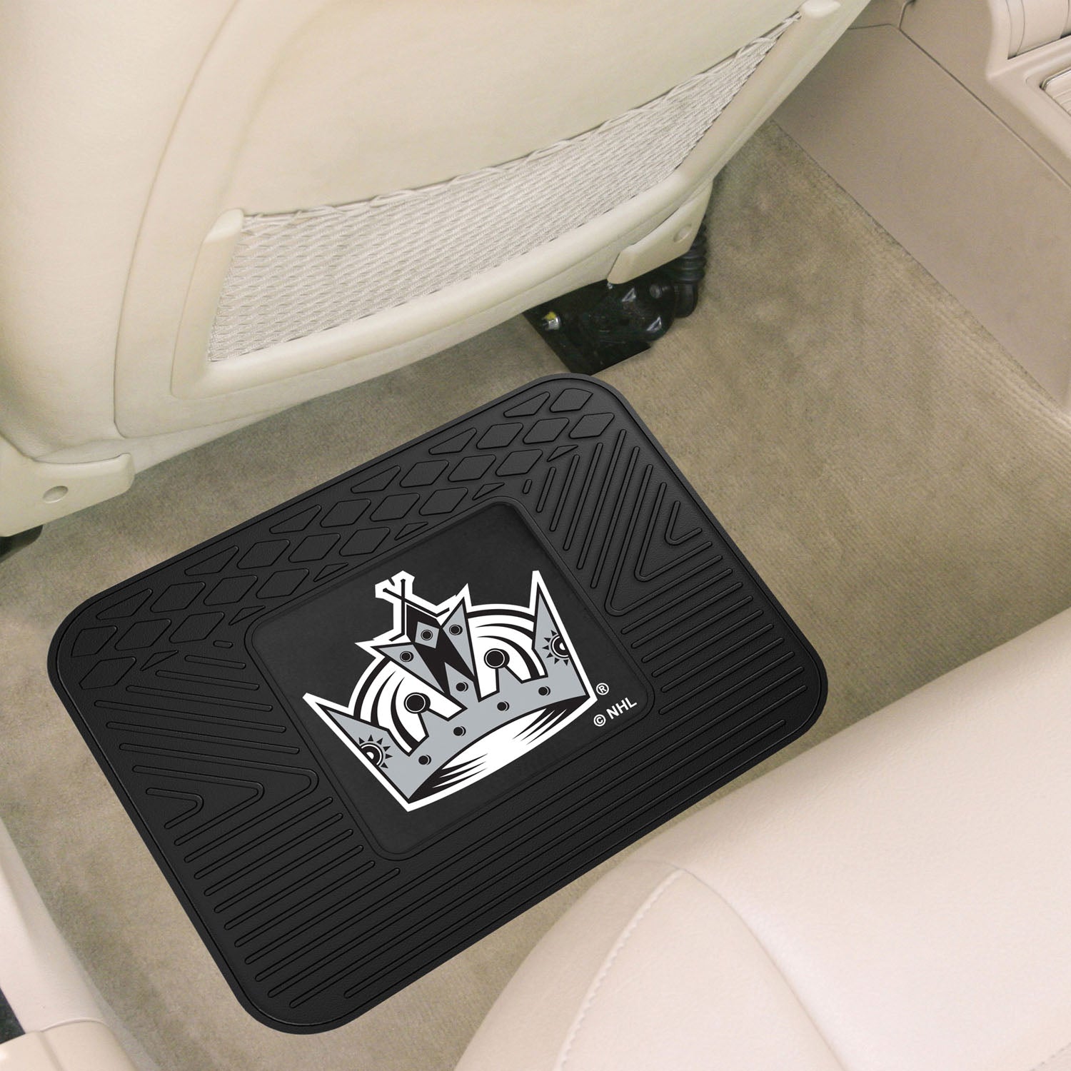 Fanmats NHL Non Skid Backseat Durable Rubber Utility Floor Mat For Car