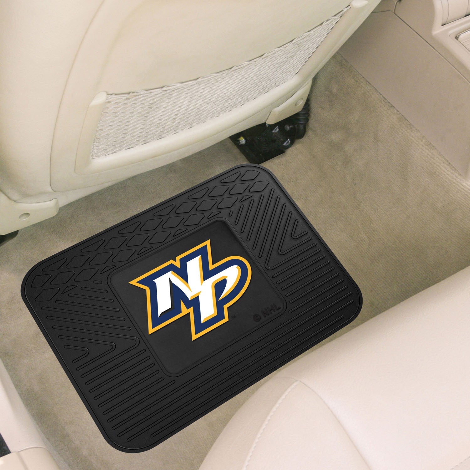 Fanmats NHL Non Skid Backseat Durable Rubber Utility Floor Mat For Car