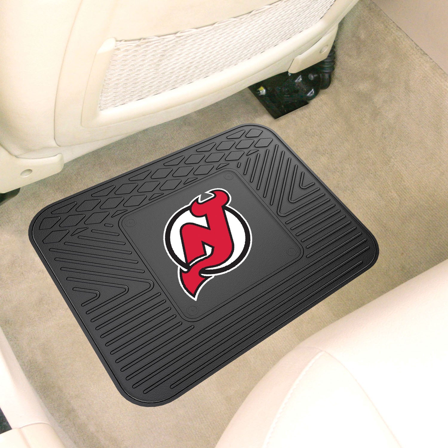 Fanmats NHL Non Skid Backseat Durable Rubber Utility Floor Mat For Car