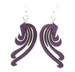 Blowing Wind Earrings # 1091 | Red Sunflower