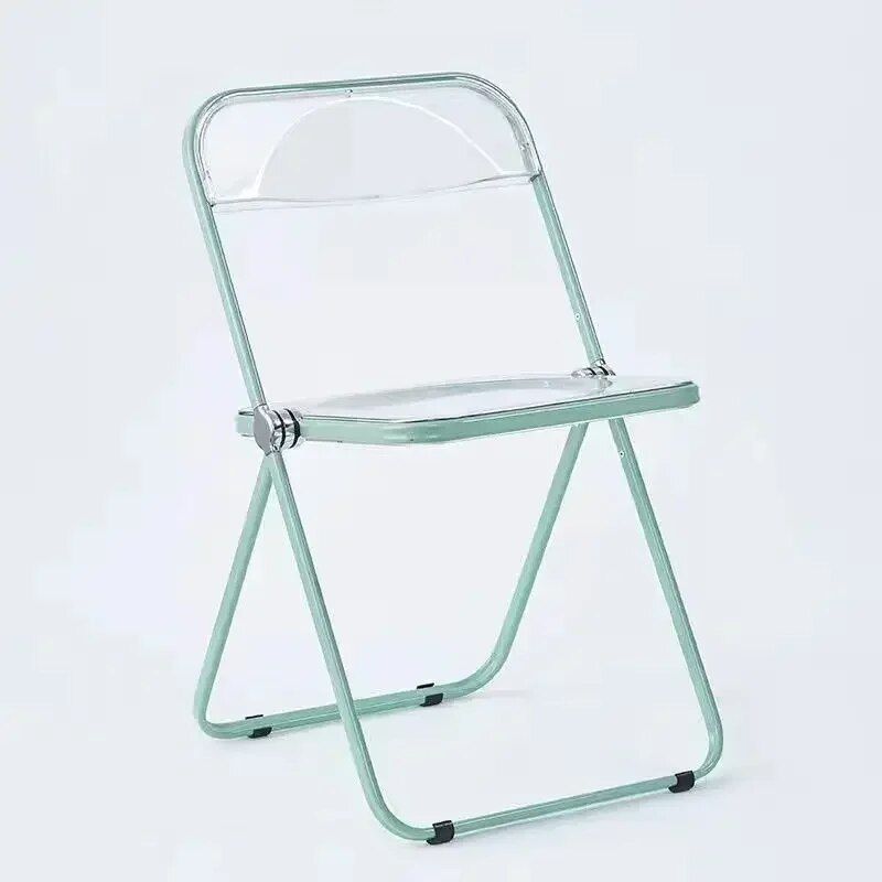 Modern Acrylic Transparent Folding Dining Chair - Set of 4