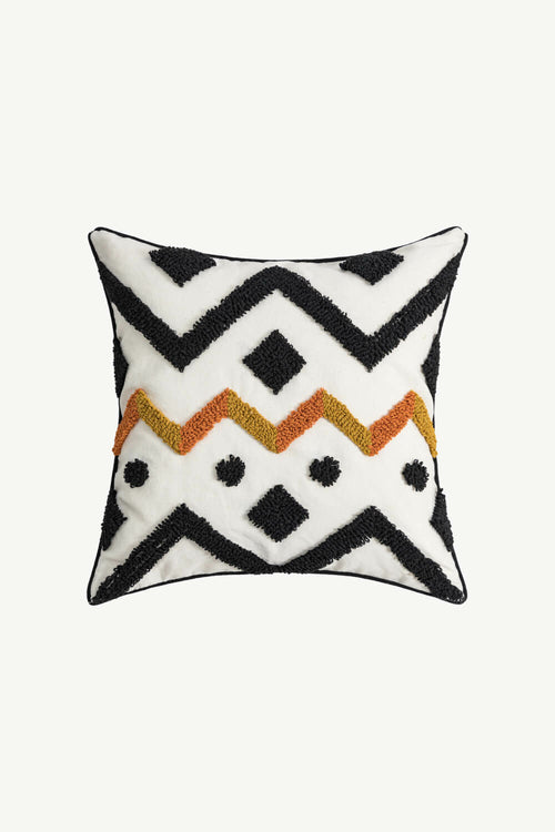 4 Picks Geometric Embroidered Pillow Cover