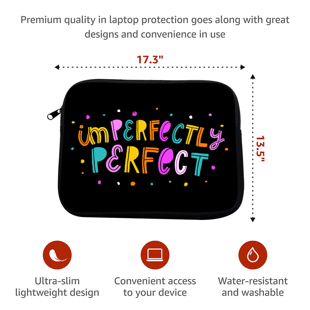 Imperfectly Perfect MacBook Pro 14" Two-Sided Sleeve - Funny Laptop Sleeve - Best MacBook Sleeve